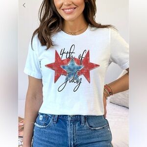 July4th TShirt on Bella Canvas unisex size tshirt